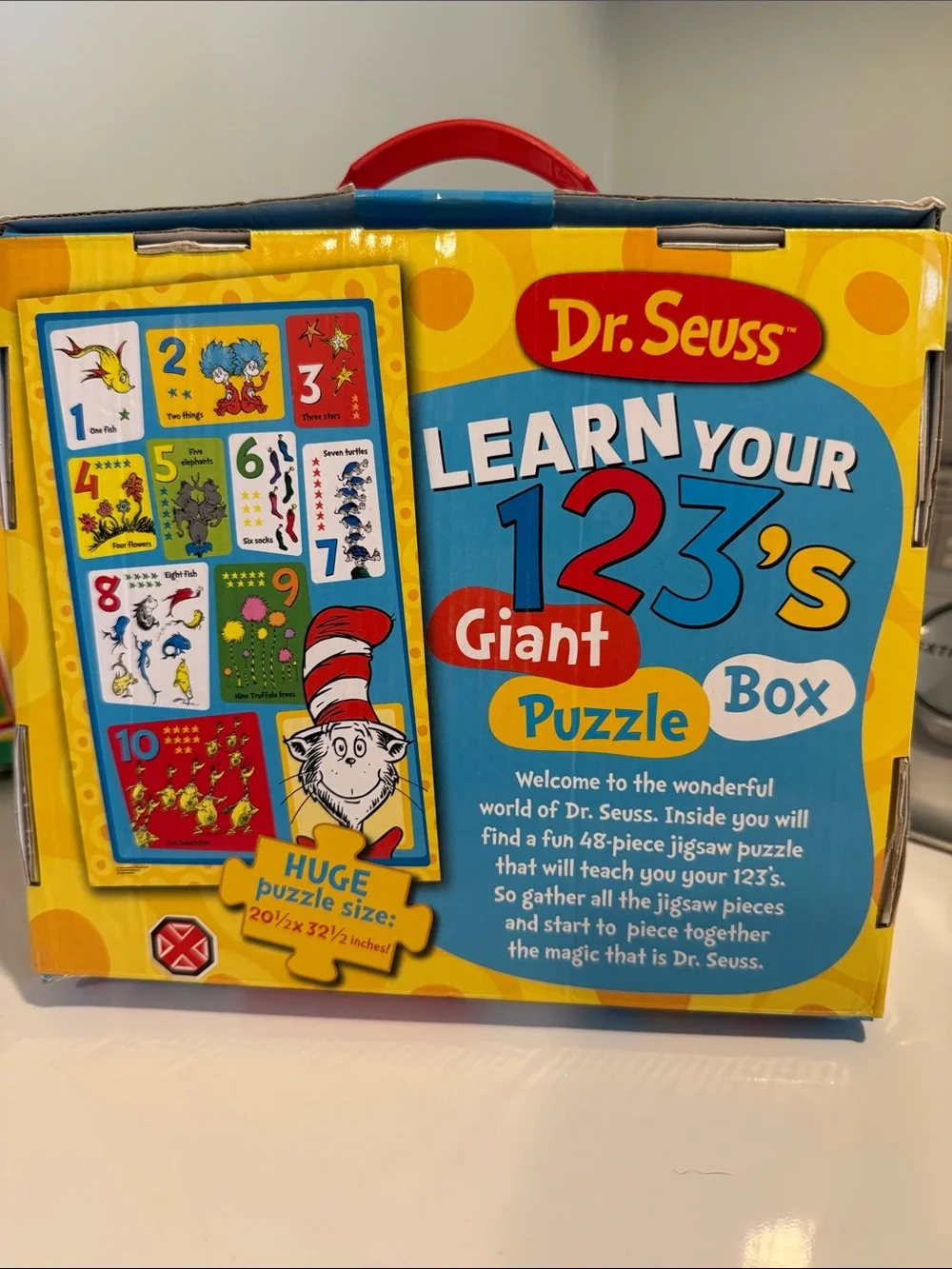 Dr. Seuss Learning Puzzle Boxes - Grinch and learning  1,2,3’s